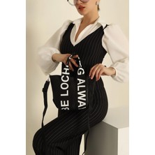 Clodi FIRSAT Şık Siyah Kanvas Tasarım Kadın Omuz Çantası - Stoklarla Sınırlı