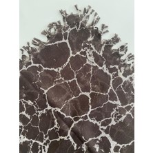 Fureya Püsküllü Mermer Desen Tülbent Yazma