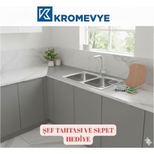 N-170 Paslanmaz Çelik Mutfak Evyesi - 50X79