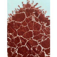 Fureya Püsküllü Mermer Desen Tülbent Yazma