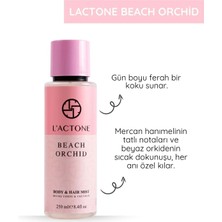 L'actone Beach Orchid Body Mist & Hair Mist 250 ml / Vücut Spreyi & Saç Spreyi - 1 Adet Oje Hediyeli
