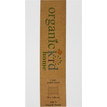 Organickid Home Collection Beyaz Tek Kişilik Lastikli Çarşaf 70X140