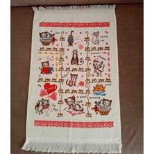 Vellista Home Collection %100 Pamuk 3'lü 40×60 Baskılı Mutfak Havlusu