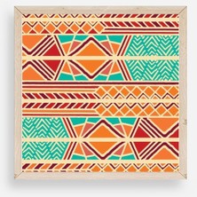 Sinems World Motif Ahşap Çerçeveli Tablo