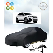 AUTOES Peugeot 3008 Branda Lüx Kalite Araba Brandası,oto Branda Alttan Bağlantı Tokalı Siyah