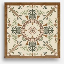 Sinems World Motif Ahşap Çerçeveli Tablo