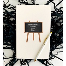Sinems World Öğretmenler Günü Okul Tahtası Model Defter Kalem Seti - Beyaz