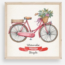 Sinems World Bisiklet Ahşap Çerçeveli Tablo