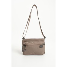 Sanmorris Kadın 4 Bölmeli Suya Dayanıklı Paraşüt Kumaş Ayarlanabilir Çapraz Askılı Omuz Çantası