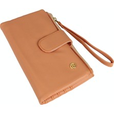 Ollbag 2024 Suni Deri Kadın Cüzdan / El Çantası Yavru Ağzı