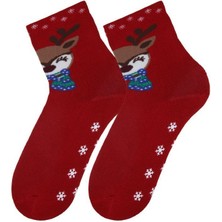 Blumi Kids Kaydırmaz Yılbaşı Havlu Çorap