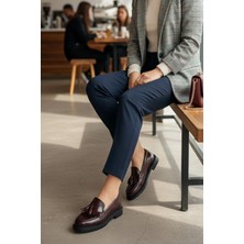 Preshley Kadın Flex Bordo Rugan Loafer Günlük Ayakkabı