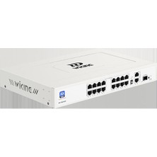 Wi-Tek Wı-Tek Wıkıng WK-PS219GF 16 Port 10/100 16 Port Poe 2xge Uplınk + 1 Sfp 180W Yonetılemez Rack Mount Swıtch