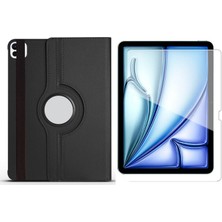 Vendas Apple iPad Pro 11 2025 M5 Zore Dönebilen Standlı Kılıf + Nano Ekran Koruyucu