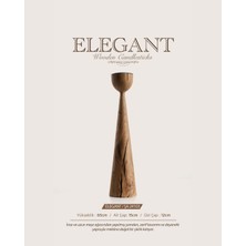 Ahşap Şamdan Elegant ŞA-24103