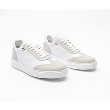 23101 Erkek Beyaz Deri Bağcıklı Spor Ayakkabı