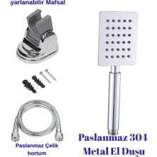 Faumix Paslanmaz Çelik 304 Malzeme Mafsallı El Duşu