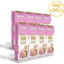 Sasu Light Suda Ton Balığı 1 Koli 24X80 gr Bütün Dilim