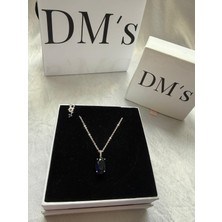 DMs Silver Büyük Taşlı Gümüş Kolye