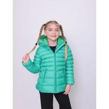 Pique JANE ÇOCUK MONT Çocuk Şişme Mont Kapüşonu Kürklü