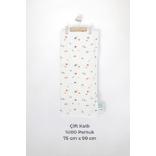 Minipolo Erkek Bebek %100 Pamuk Çift Katlı 75X90 cm Battaniye