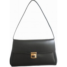 Tandi Bags Bow Kilitli Baget Çanta Siyah