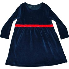 Organickid Reindeer Kadife Kız Çocuk Elbise