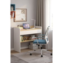 Sarmobi Harmony Tek Çekmeceli Çalışma Masası Beyaz - Cadiz