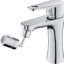 Go İthalat 720 Derece Dönebilen 4 Filtreli Tüm Musluk Tipleri Ile Uyumlu Montaj Aparatlı Musluk Başlık (5332)