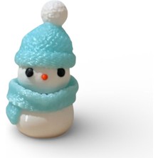 Sağlıkçı Shopping Yılbaşı Kardan Adam Temalı Blue Switch Mekanik Klavye Tuşlu Klik Sesli Anahtarlık Çanta Süsü Charm