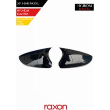 Raxon Hyundaı Elantra 2011-2015 ( Sinyalsiz ) Batman & Yarasa Ayna Kapağı – Parlak Piano Black Sport