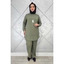 Pys Giyim Kadın Kolye Düğme Detaylı Tesettür Takım