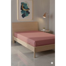 Favora %100 Pamuk Ranforce Premium Tek Kişilik Çarşaf - Pudra