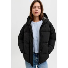 Jjxx Kadın Jxglobal Kapüşonlu Şişme Mont 12283784 Siyah