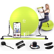 Vayne Champya Patlamaya Dayanıklı Yoga Fitness Topu Seti | Evde Core Güçlendirme, Evde Pilates Seti