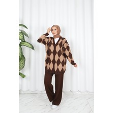 Nisum Moda Baklava Desenli Triko Takım