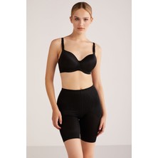 Kom Lidya Desteksiz Balenli Sütyen Siyah