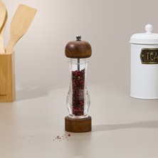 Tohana Karabiber Değirmeni - Şeffaf / Kahverengi - 21 cm