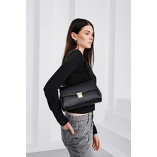 Shule Bags Lauren City Baget Çanta Siyah