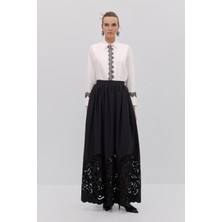 SHN Dantel Detaylı Beyaz Gömlek