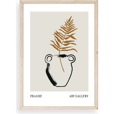 Sinems World Vazo Ahşap Çerçeveli Tablo