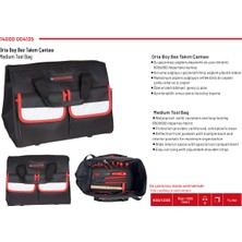 İzeltaş Orta Boy Bez Takım Çantası | 600D Kumaş, Güçlendirilmiş Plastik Taban ve Omuz Askısı