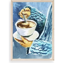 Sinems World Kahve Ahşap Çerçeveli Tablo