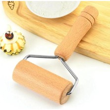 Skygo Ahşap Saplı Rulo Hamur Açma Aparatı Pürüzsüz Merdane Oklama Baklava Börek Bazlama Açma