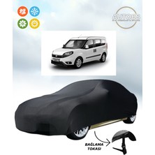AUTOES Fiat Doblo 2 Branda Lüx Kalite Araba Brandası,oto Branda Alttan Bağlantı Tokalı Siyah