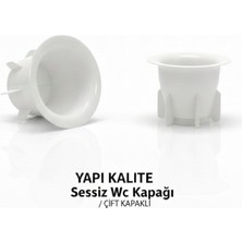 Yapı Kalite Sessiz Wc Matik Tuvalet Delik Kapağı Koku Önleyici Çift Kapaklı