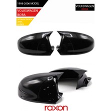 Raxon Volkswagen Bora 1998-2006 Batman & Yarasa Ayna Kapağı – Parlak Piano Black Sport