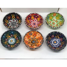 Lebron Çerezlik Seramik Çini Çerezlik Kase 6'lı