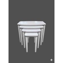 Hdb Home Hdb Dörtlü Zigon Beyaz Gümüş