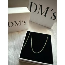 DMs Silver Düz Zincir Gümüş Kolye